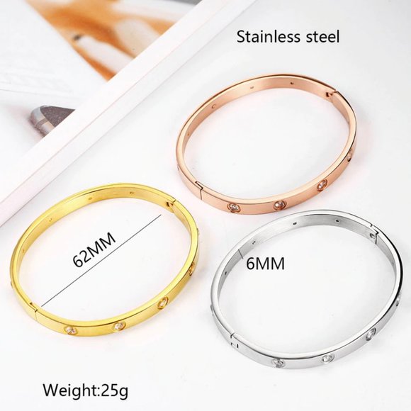 Shine Love V - Set of 3 Stainless Steel Br… - Picture 8 of 8